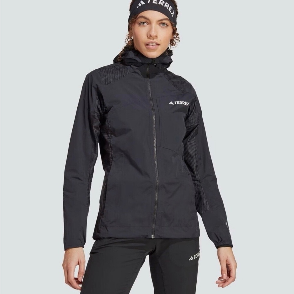 Adidas Women’s Terrex Xperior Hybrid Rain Jacket - Picture 1 of 11